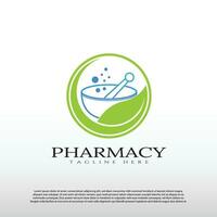 pharmacie logo conception. soins de santé et médical signe ou symbole -vecteur vecteur