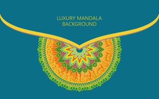 luxe mandala conception vecteur Contexte