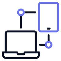 lien dispositif icône vecteur