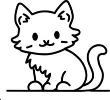 chat vecteur esquisser . délicieux chat vecteur croquis pour accrocheur ouvrages d'art, chat vecteur croquis cette invoquer joie et merveille