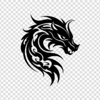 tête logo animal, minimisé, vecteur, noir et blanc, blanc Contexte vecteur