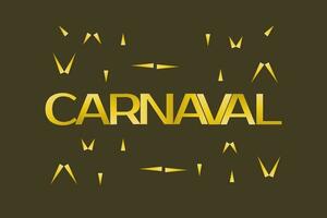 caractères, confettis, invitations pour populaire carnaval fête célébrations. vecteur