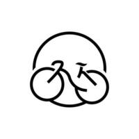 vélo logo, Facile minimaliste conception, sport transport vecteur, illustration silhouette modèle vecteur