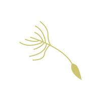 pissenlit logo, vecteur plante pissenlit fleur, conception icône modèle
