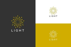 lumière Soleil moderne et Facile concept mobile app et la toile modèle symbole icône logo vecteur