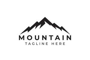 logo Roche Montagne de pointe paysage Naturel Extérieur marque des sports et Extérieur activités. vecteur