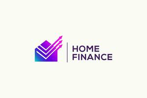 Accueil la finance affaires investissement propriété logo concept vecteur