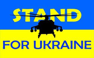 supporter pour Ukraine conceptuel illustration vecteur