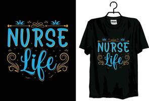 avance infirmière t chemise conception gratuit vecteur modèle infirmière citations utilisation tout femmes et homme.