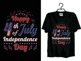 content 4e de juillet indépendance journée t chemise branché conception, vecteur graphique marrant citations Etats-Unis drapeau