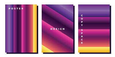 coloré diagonale gradation Contexte modèle copie espace ensemble. rayures Couleur gradation conception pour affiche, bannière, brochure, couverture, magazine, brochure, prospectus, ou brochure. vecteur