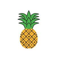 ananas fruit icône vecteur logo illustration