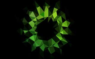 couverture low poly vecteur vert clair.