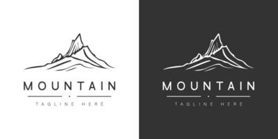 minimal Montagne logo modèle Facile Montagne vecteur logo pour entreprise organisation affaires Montagne logo modifiable modèle. pro vecteur logo.