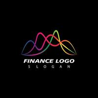 affaires la finance Stock échange graphiques marché logo conception vecteur