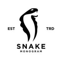 cobra serpent logo icône conception vecteur