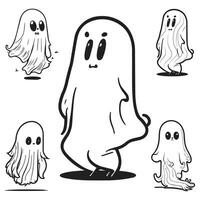 effrayant Halloween fantôme vecteur art