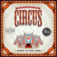 Affiche Grunge Square Circus vecteur