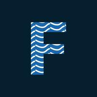F lettre logo ou F texte logo et F mot logo conception. vecteur