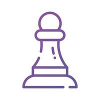 branché vecteur de échecs pion dans modifiable style, stratégie dans moderne conception style