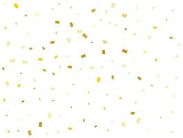 lumière d'or rectangles. confettis fête, chute d'or abstrait décoration pour faire la fête. vecteur illustration