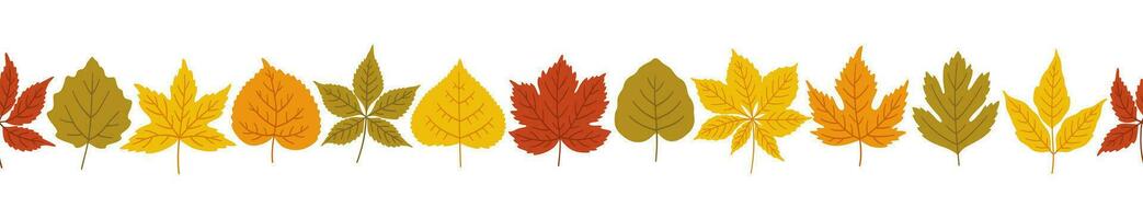 l'automne feuilles arrière-plan, bannière modèle, vecteur illustration.