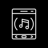 la musique app vecteur icône conception