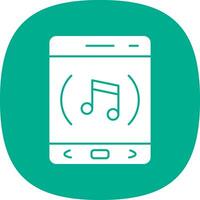 la musique app vecteur icône conception