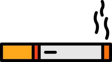 conception d'icône de vecteur de cigarette