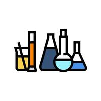 chimique substances ingénieur Couleur icône vecteur illustration