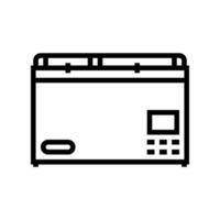 portable frigo glamping ligne icône vecteur illustration