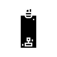 l'eau chauffe-eau gaz un service glyphe icône vecteur illustration
