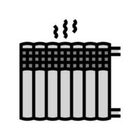 radiateur Couleur icône vecteur illustration