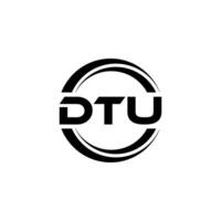 dtu logo conception, inspiration pour une unique identité. moderne élégance et Créatif conception. filigrane votre Succès avec le frappant cette logo. vecteur