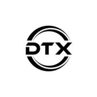 dtx logo conception, inspiration pour une unique identité. moderne élégance et Créatif conception. filigrane votre Succès avec le frappant cette logo. vecteur