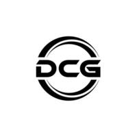 DCG logo conception, inspiration pour une unique identité. moderne élégance et Créatif conception. filigrane votre Succès avec le frappant cette logo. vecteur