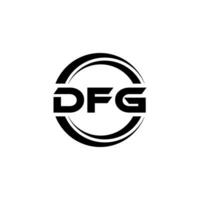 dfg logo conception, inspiration pour une unique identité. moderne élégance et Créatif conception. filigrane votre Succès avec le frappant cette logo. vecteur