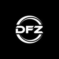 dfz logo conception, inspiration pour une unique identité. moderne élégance et Créatif conception. filigrane votre Succès avec le frappant cette logo. vecteur