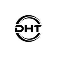 dht logo conception, inspiration pour une unique identité. moderne élégance et Créatif conception. filigrane votre Succès avec le frappant cette logo. vecteur