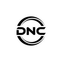 dnc logo conception, inspiration pour une unique identité. moderne élégance et Créatif conception. filigrane votre Succès avec le frappant cette logo. vecteur