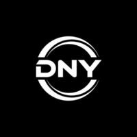 dny logo conception, inspiration pour une unique identité. moderne élégance et Créatif conception. filigrane votre Succès avec le frappant cette logo. vecteur