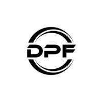 dpf logo conception, inspiration pour une unique identité. moderne élégance et Créatif conception. filigrane votre Succès avec le frappant cette logo. vecteur