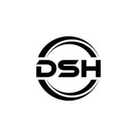 dsh logo conception, inspiration pour une unique identité. moderne élégance et Créatif conception. filigrane votre Succès avec le frappant cette logo. vecteur