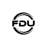 fdu logo conception, inspiration pour une unique identité. moderne élégance et Créatif conception. filigrane votre Succès avec le frappant cette logo. vecteur