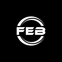 fév logo conception, inspiration pour une unique identité. moderne élégance et Créatif conception. filigrane votre Succès avec le frappant cette logo. vecteur