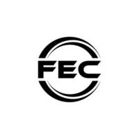 féc logo conception, inspiration pour une unique identité. moderne élégance et Créatif conception. filigrane votre Succès avec le frappant cette logo. vecteur