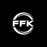 ffk logo conception, inspiration pour une unique identité. moderne élégance et Créatif conception. filigrane votre Succès avec le frappant cette logo. vecteur