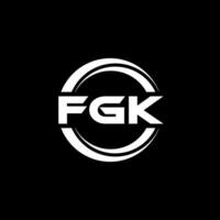 fgk logo conception, inspiration pour une unique identité. moderne élégance et Créatif conception. filigrane votre Succès avec le frappant cette logo. vecteur