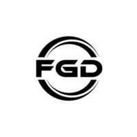 fgd logo conception, inspiration pour une unique identité. moderne élégance et Créatif conception. filigrane votre Succès avec le frappant cette logo. vecteur