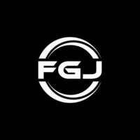 fgj logo conception, inspiration pour une unique identité. moderne élégance et Créatif conception. filigrane votre Succès avec le frappant cette logo. vecteur